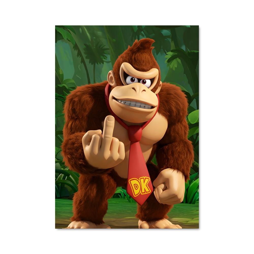 Poster Donkey Kong Adventure – affiche Mario